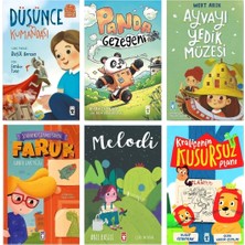 Timaş Çocuk 2-3.sınıf Düşünce Kumandası Panda Gezegeni Ayvayı Yedik Müzesi Şehirdeki Izemli Sinyal Faruk Melodi Kraliçenin Kusursuz Planı 6 Kitap Set