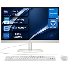 Hp Proone 240 G10 Intel® Core™ Ultra 5 125U  4.3ghz 16GB 512GB SSD Intel Graphics 23.8" Fhd 60hz Windows 11 Home All In One Bilgisayar HD36TKETDNG01