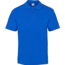 My Form Polo Yaka T-Shirt-Saks Mavı