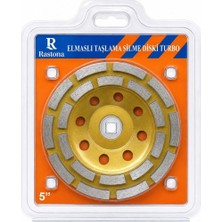 Rastona Elmaslı Taşlama Silme Diski Turbo 5"
