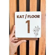 Kuzeylina Apartman ve Sitelere Özel Kat Yönlendirme Tabelası – 17×15 cm (1 Adet )