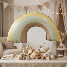 Luvissi Shelves Retro Gökkuşağı Folyo Balon - Parti ve Özel Günleri Daha Özel Kılmak Için Tasarlanmıştır