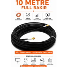 Iron Star 10 Metre Full Bakır 96 Tel Konnektör Takılı Anten Kablosu