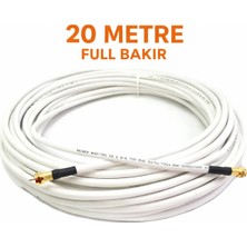 Iron Star 20 Metre Full Bakır 96 Tel Konnektör Takılı Anten Kablosu
