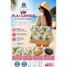 Vip Home Concept Plaj Çantası Vip Çanta El ve Omuz Çantası Piknik Çantası-Hawai