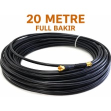 Iron Star 20 Metre Full Bakır 96 Tel Konnektör Takılı Anten Kablosu