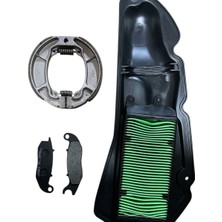 Honda Pcx 125 2021-2024 Bakım Seti (Orijinal Ön/arka Balata + Yan Sanayi Hava Filtresi)