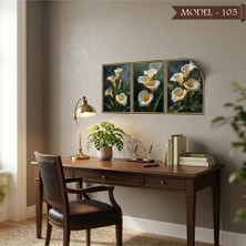Akıllı Kağıt Statik Tutunma Özellikli Tablo - Poster Çiçek (Model- 105)