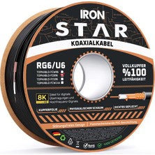 Iron Star 96 Tel Full Bakır Anten Kablosu 100 Metre Siyah