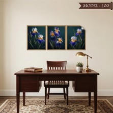 Akıllı Kağıt Statik Tutunma Özellikli Tablo - Poster Çiçek (Model- 100)