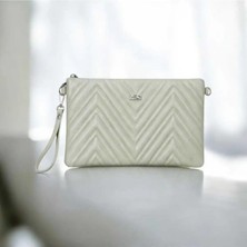 Wikidays.s Moda Trendi Kapitone Suni Deri Bileklikli El Çantası - Şık Clutch Çanta