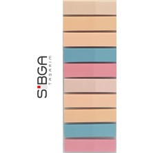 Sibga Tasarım Şeffaf Renkli Postit Post-It Post It. Kitap Ayracı Ayraç Postit Sticker Not Kağıdı 200 Yaprak