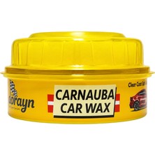 Ebrayn Carnauba Car Wax Katı Pasta Cila 230G - Boya Koruyucu ve Çizik Giderici Wax