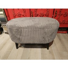 Mercan Mobilya Mercanmobilya Bench  Puf Yumuşakdokulkumaş  Siyahayak 70 Cmx 41 cm