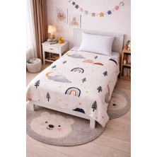 Amazon Ev Pamuk Dokuma Tek Kişilik Pike 160*240 cm Beyaz Bulut  A10