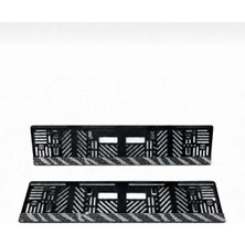 Işıltı Design Taşlı Plakalık Oto Plaka Zebra Desenli Taşlı 2 Adet