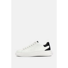 Guess Elba Erkek Deri Beyaz Sneaker