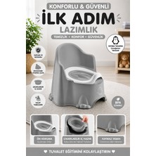 Funny Life Comfort Ilk Adım Çocuk Lazımlık Çıkarılabilir Hazneli Kaymaz Tabanlı Ergonomik Klozet Eğitimi