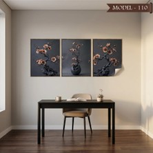 Akıllı Kağıt Statik Tutunma Özellikli Tablo - Poster Çiçek (Model- 110)
