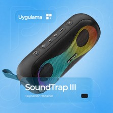 Proove SoundTrap 3 30W Taşınabilir Bluetooth Hoparlör TWS & RGB Işıklı Su Geçirmez Güçlü Bas