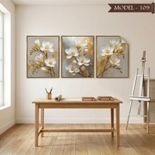 Akıllı Kağıt Statik Tutunma Özellikli Tablo - Poster Çiçek (Model- 109)
