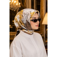 Ebru Tesettür Luxury Zincir Detaylı Eşarp Serisi Gri