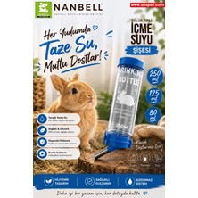 Papağanlar Tavşanlar ve Diğer Küçük Hayvanlar Için Suluk 75 ml (Mavi)