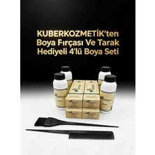 Biomagic 7.11 Yoğun Küllü Kumral Organik Içerikli Amonyaksız Kalıcı Kokusuz Saç Boyası 4boya 4oksidan Boya Fırçası ve Boya Tarağı