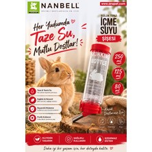 Papağanlar Tavşanlar ve Diğer Küçük Hayvanlar Için Suluk 250 Ml(Kırmızı)