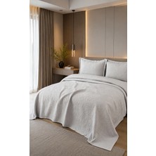 Bedline Emma Yatak Örtüsü Seti Çift Kişilik Gri 240*230 cm