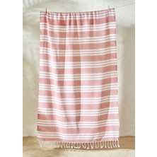 %100 Pamuk Stripe Peştamal Kiremit (90X160 Cm)