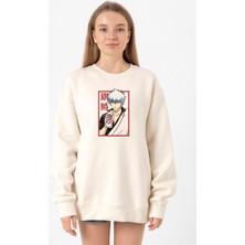 Tshirthane Gintama Anime Gintoki Fruit Juice Ekru Kadın 2ip Sweatshirt