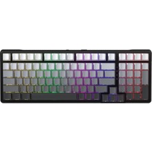 Furycube K99 Pro Hotswap Rgb Uyumlu Kablolu, Kablosuz, Bluetooth %95 Win/macos Uyumlu Mekanik Oyuncu Klavye - Gradiant Gray
