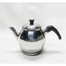 Piknik Sepetim Çelik Demlik 1 Litre Yanmaz Kulp (Her Semavere Uyumlu)