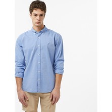 Nautica Erkek Mavi Regular Fit Gömlek
