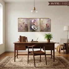 Akıllı Kağıt Statik Tutunma Özellikli Tablo - Poster Çiçek (Model- 112)