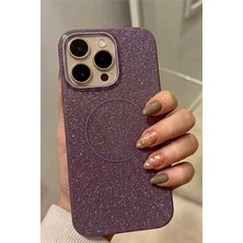 Kzn Tech iPhone 16 Pro Max Uyumlu Simli Magesafe Destekli Kamera Korumalı Kılıf