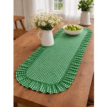 ŞAH TEXTILE DESIGN Pötikareli Sık Fırfırlı Leke Tutmaz Runner 40X110
