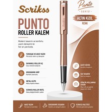 Scrikss Punto Roller Kalem Metalik Kızıl Altın
