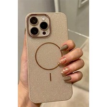 Kzn Tech iPhone 16 Pro Uyumlu Simli Magesafe Destekli Kamera Korumalı Kılıf