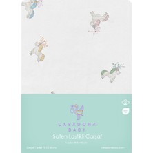 Casadora Baby Astra %100 Pamuk Saten Bebek Lastikli Çarşaf 80 x 140 cm