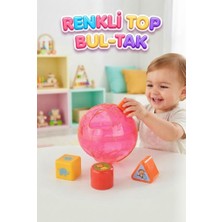 Let's Be Child Renkli Top Bultak - Şekil Yerleştirme Oyunu 3 Farklı Geometrik Şekilli Hayvan Figürlü Eğitici Oyuncak