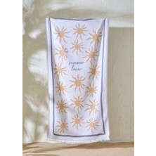 %100 Pamuk Summer Lover Peştamal Sarı (90X160 Cm)