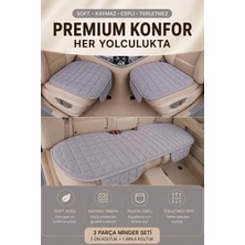 Ecarteks Araç Içi Soft-Kaymaz Taban Cepli Terletmez Oto Minder Seti