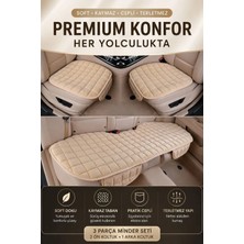Ecarteks Araç Içi Soft-Kaymaz Taban Cepli Terletmez Oto Minder Seti