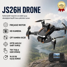 Hızlı Store JS26H Drone, Fırçasız, Katlanabilir, Akıllı HD Kamera Uzaktan Kumandalı Drone