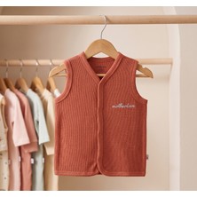 Motherlove %100 Organik Pamuk Çift Katlı ve Çıtçıtlı Bebek Yeleği 9-36 Ay