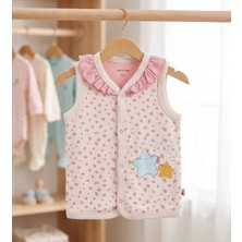 Motherlove %100 Organik Pamuk Çift Katlı ve Çıtçıtlı Bebek Yeleği 9-36 Ay