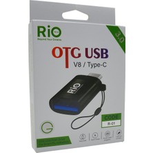 Rio Battery Rio Tech Otg USB 3.0 V8 / Type-C Adaptör - Hızlı ve Pratik Bağlantı