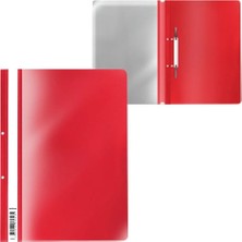 İlkyaz Fashion Telli Dosya A4 Boyut 50'li Paket Kırmızı